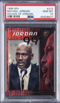 1999-00 SPx "Decade of Jordan" #J10 Michael Jordan - PSA GEM MT 10